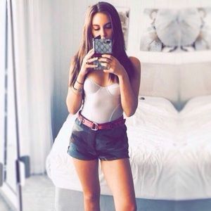 UO Lilac Corset Bodysuit